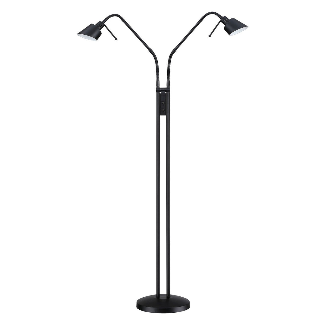 Oslo Twins Two Light Floor Lamp in Black Kendal Canada