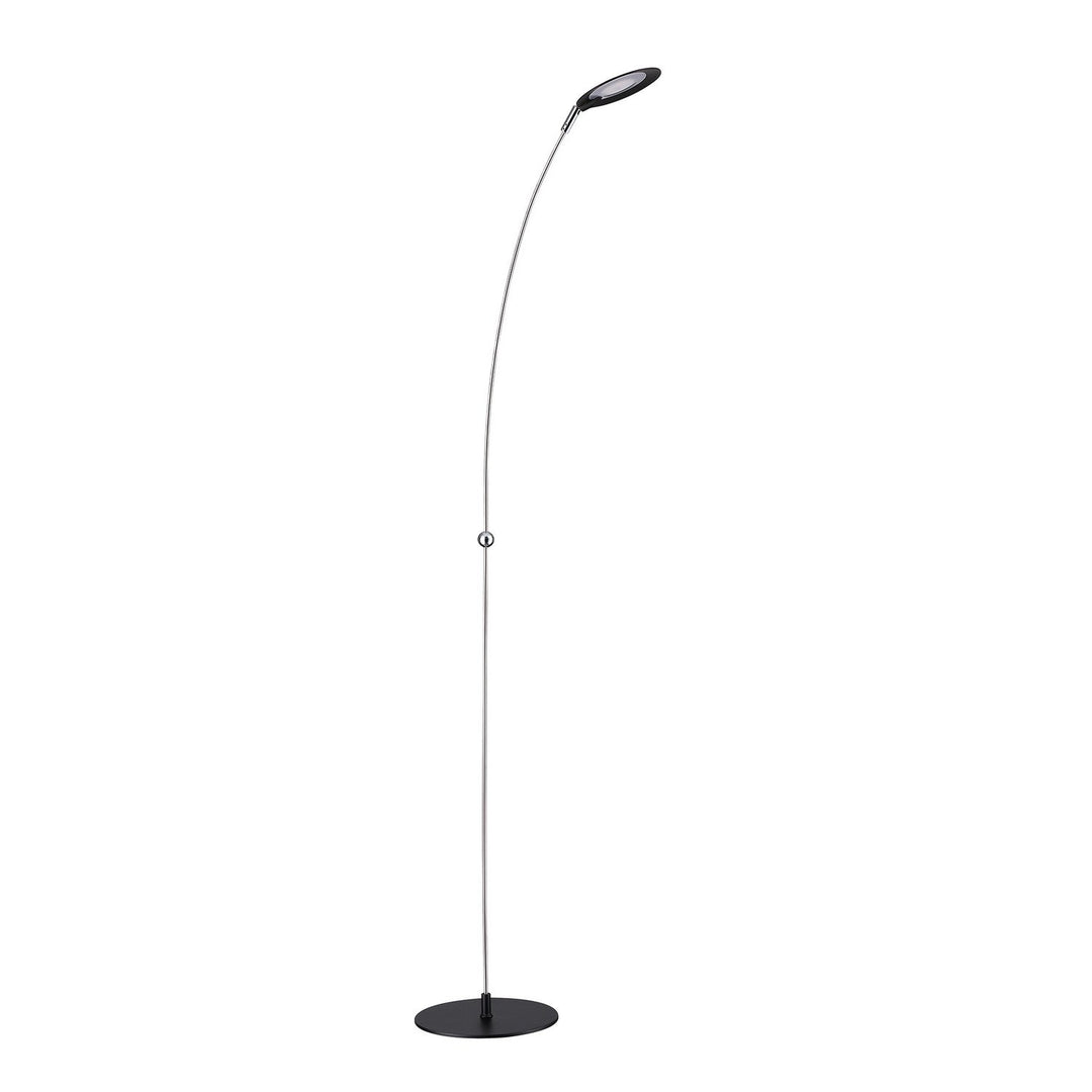 Bron LED Floor Lamp in Black & Stainless Steel Kendal Canada