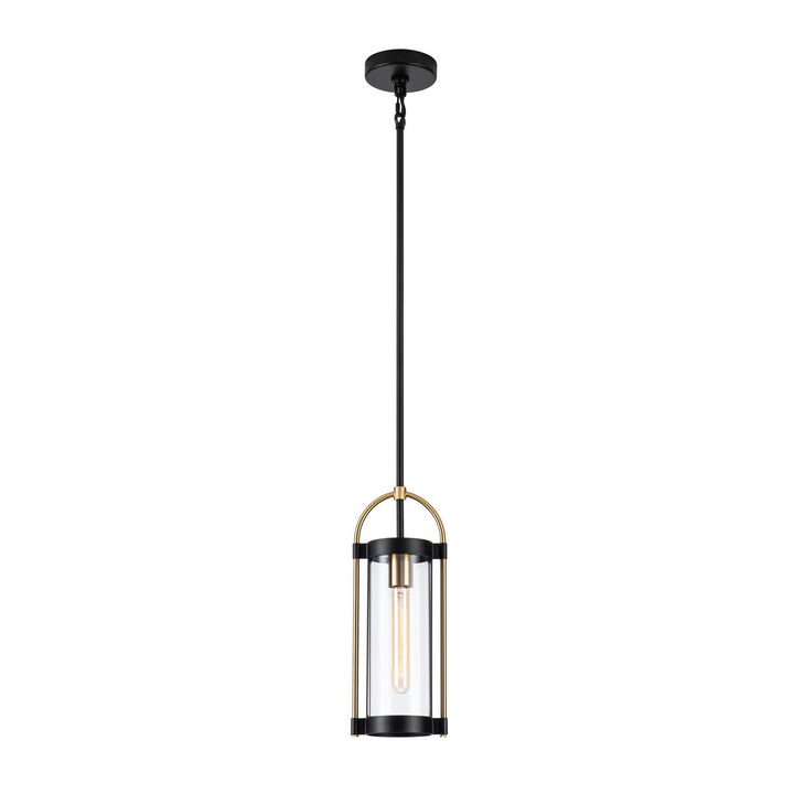 Artcraft Canada - AC11511BB - One Light Pendant - Bonita - Black and Brushed Brass