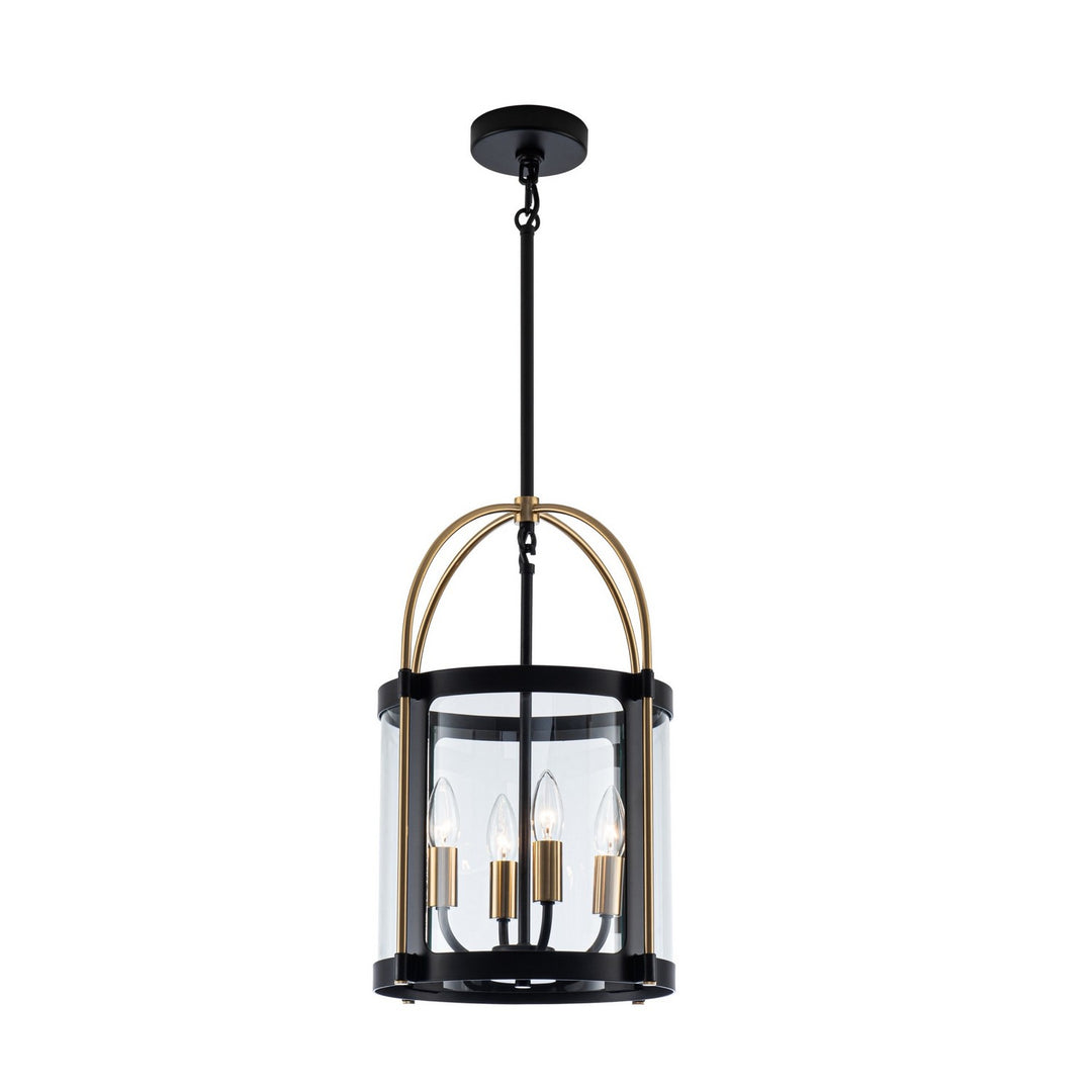 Bonita Four Light Pendant in Black and Brushed Brass - available from The Lighting Shoppe, trusted by Canadian homeowners