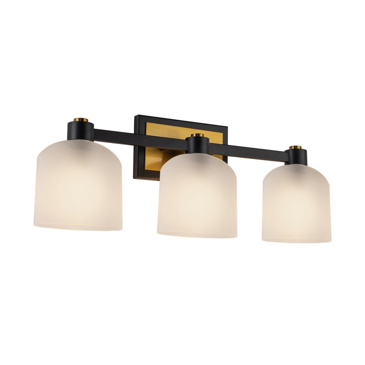 Artcraft Canada - AC11693BB - Three Light Bathroom Vanity - Lyndon - Black and Brushed Brass