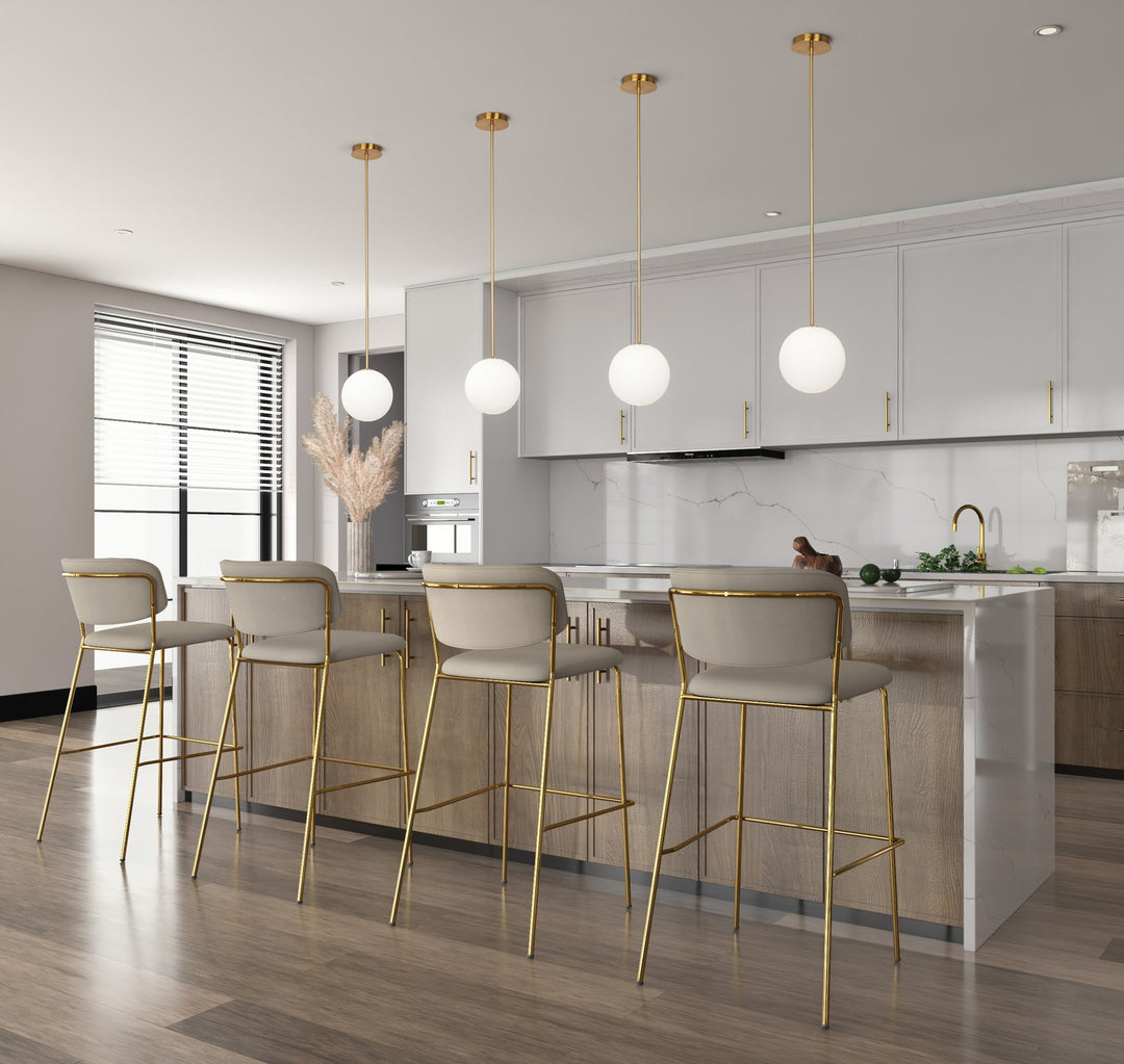 Artcraft Canada - AC11761BR - One Light Pendant - Aurelia - Brass