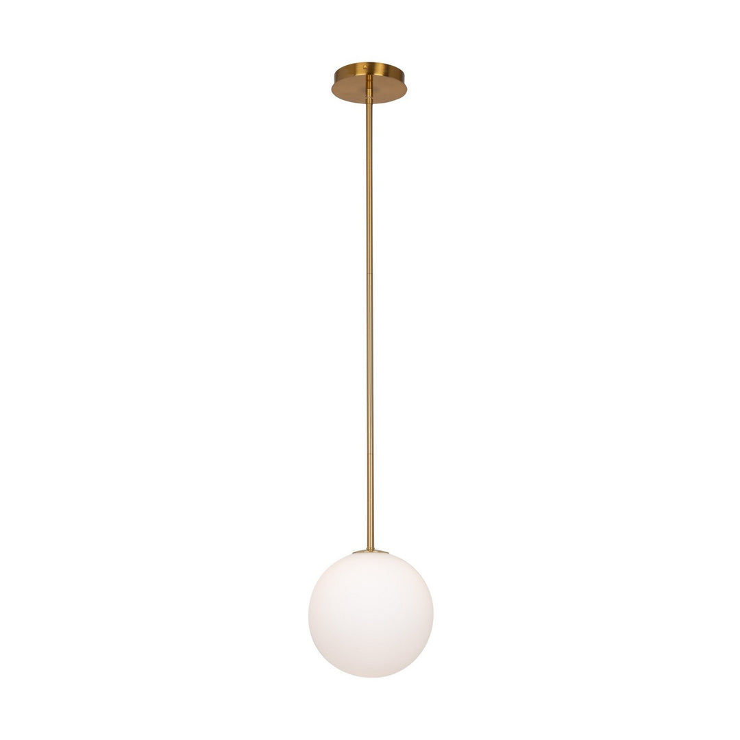 Aurelia One Light Pendant in Brass - available from The Lighting Shoppe, trusted by Canadian homeowners
