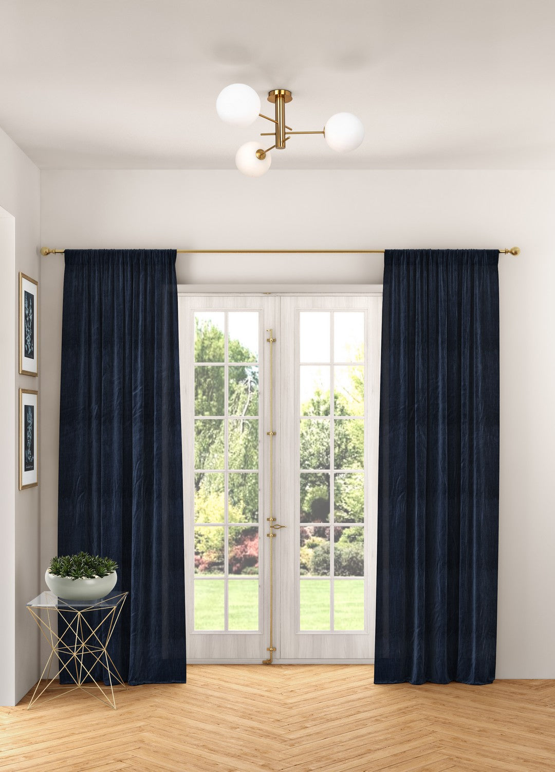 Artcraft Canada - AC11763BR - Three Light Semi-Flush Mount - Aurelia - Brass