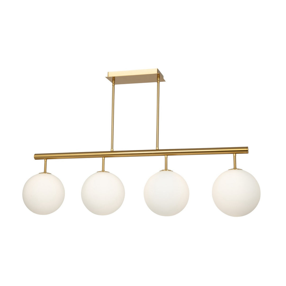 Artcraft Canada - AC11764BR - Four Light Island/Pool Table - Aurelia - Brass