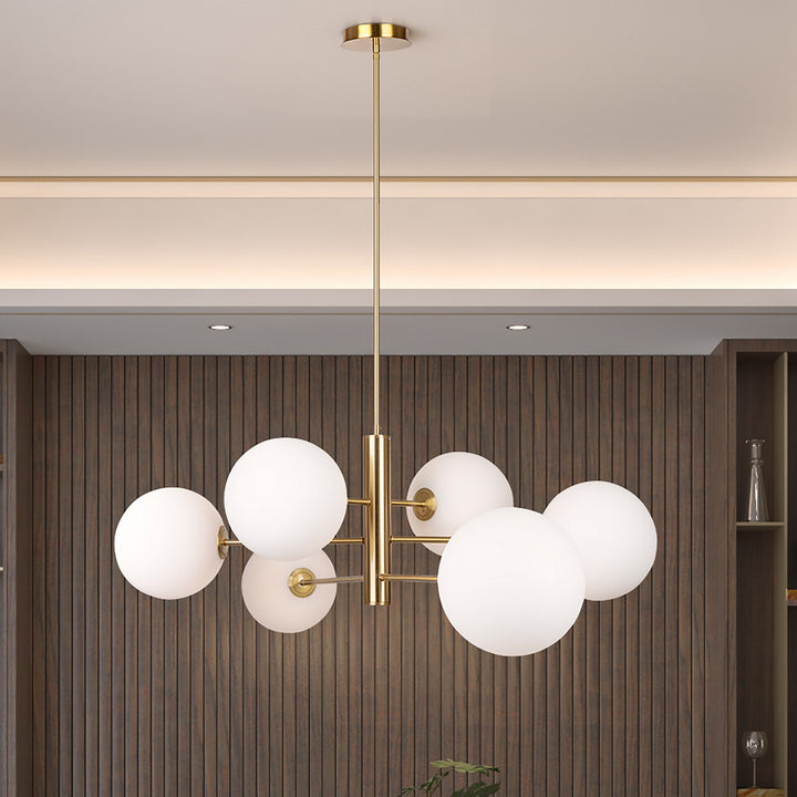 Artcraft Canada - AC11766BR - Six Light Chandelier - Aurelia - Brass