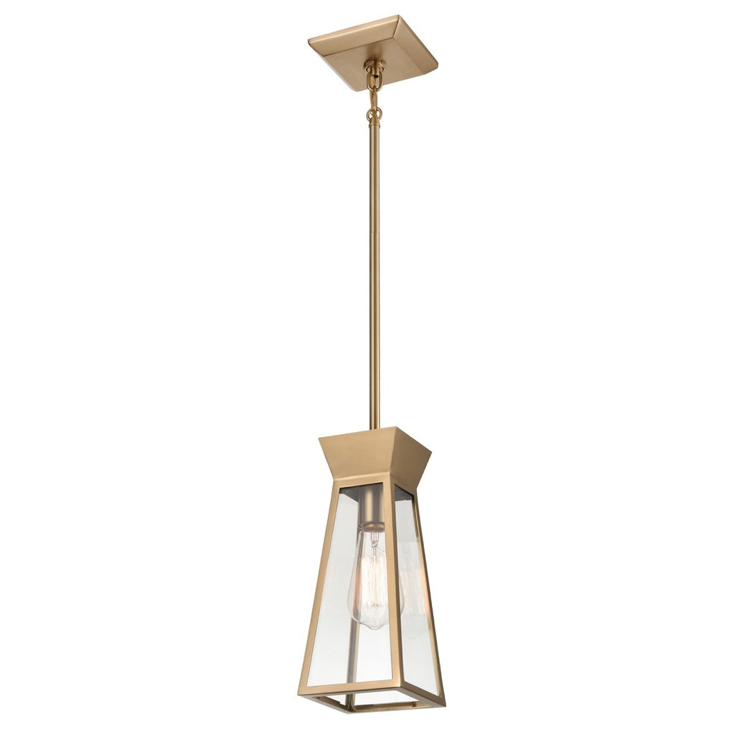 Lucian One Light Pendant in Brushed Brass - available from The Lighting Shoppe, trusted by Canadian homeowners