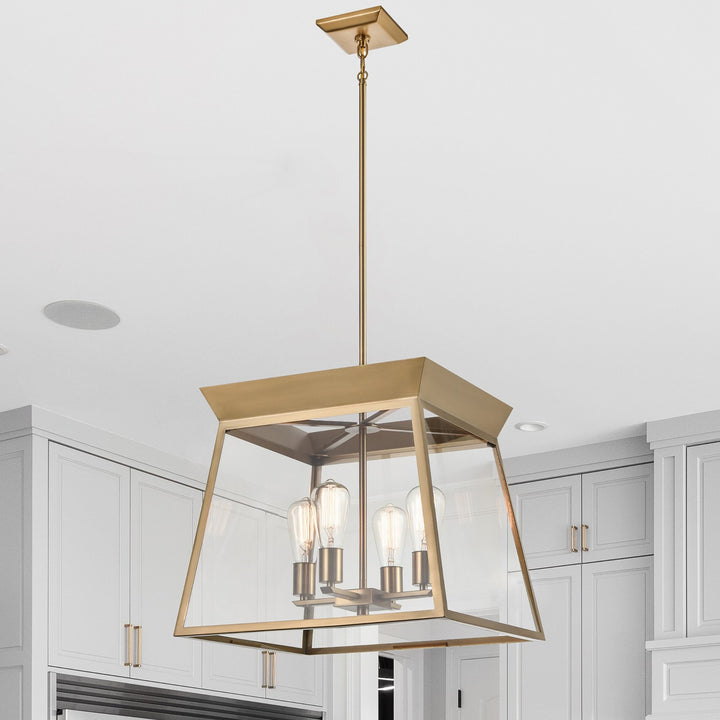 Artcraft Canada - AC11852BB - Four Light Chandelier - Lucian - Brushed Brass
