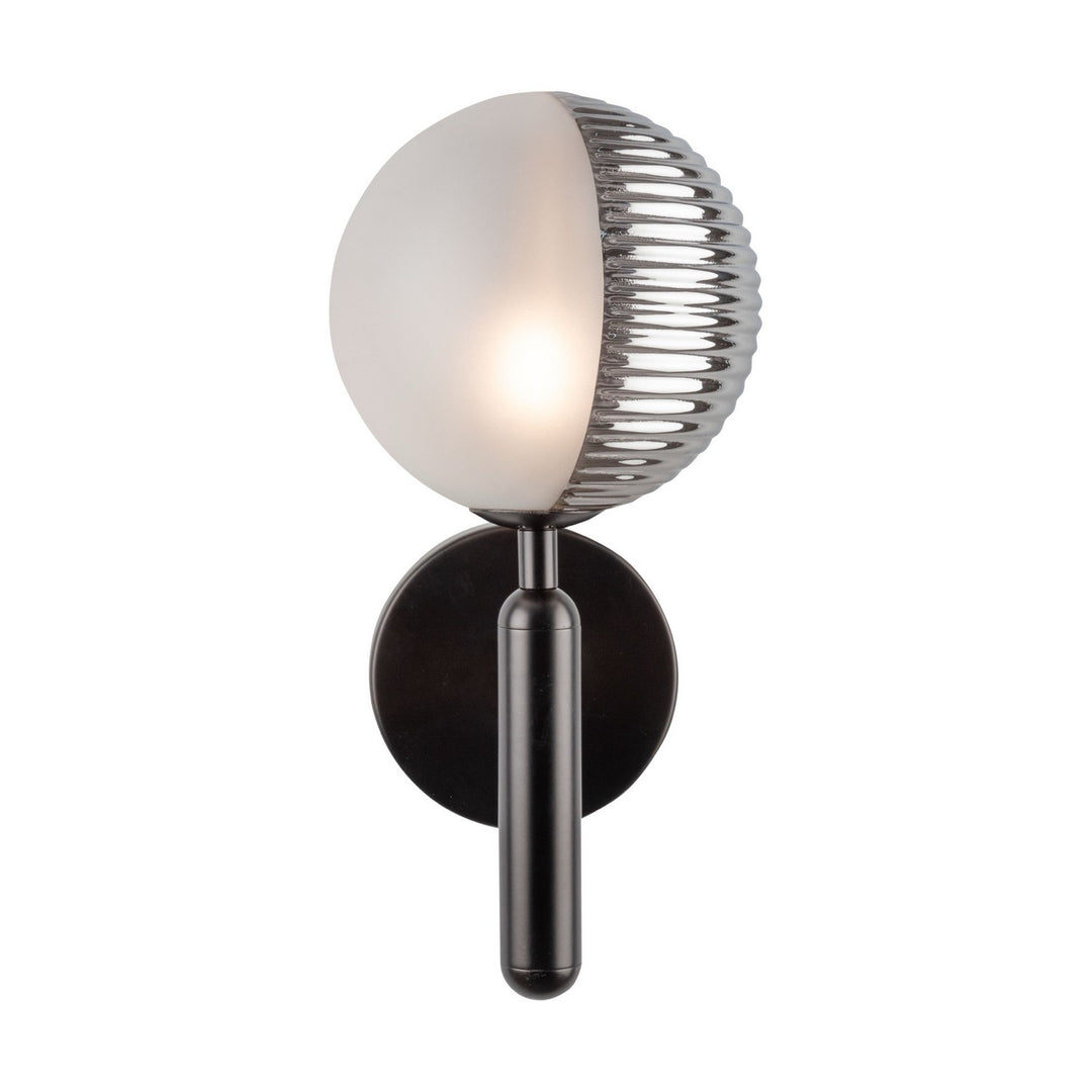 Bolla One Light Wall Sconce in Black - available from The Lighting Shoppe, trusted by Canadian homeowners