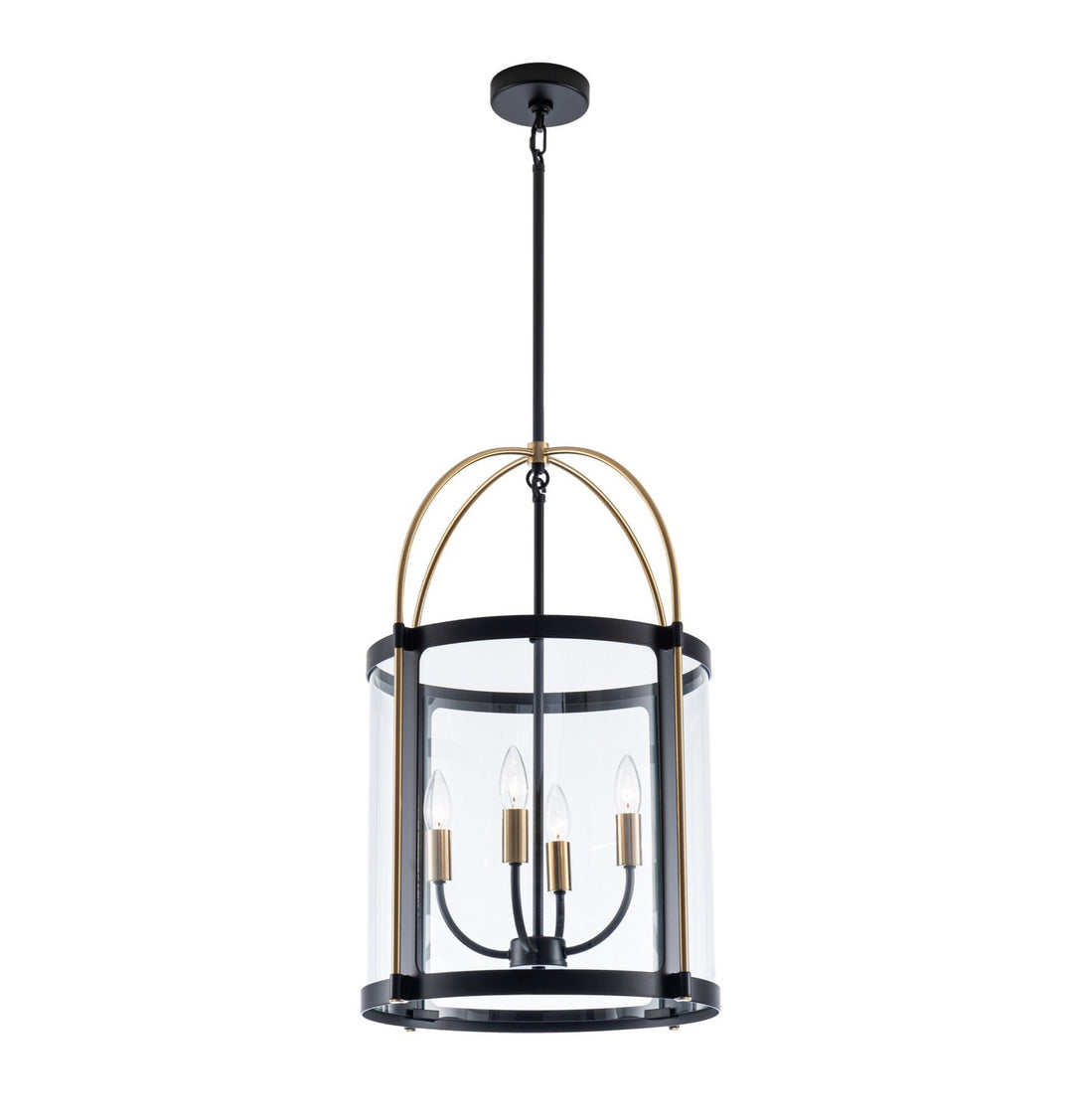 Bonita Four Light Pendant in Black and Brushed Brass - available from The Lighting Shoppe, trusted by Canadian homeowners