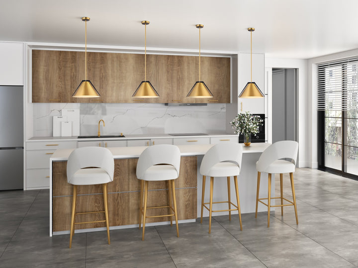 Artcraft Canada - AC11910BR - One Light Pendant - Baltic - Brass and black