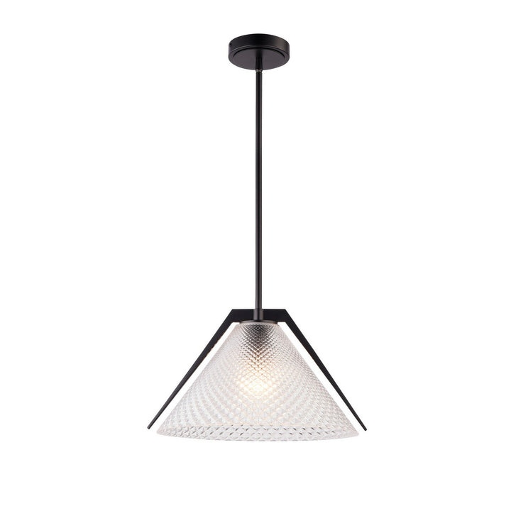 Artcraft Canada - AC11911BK - One Light Pendant - Baltic - Black and Brushed Brass