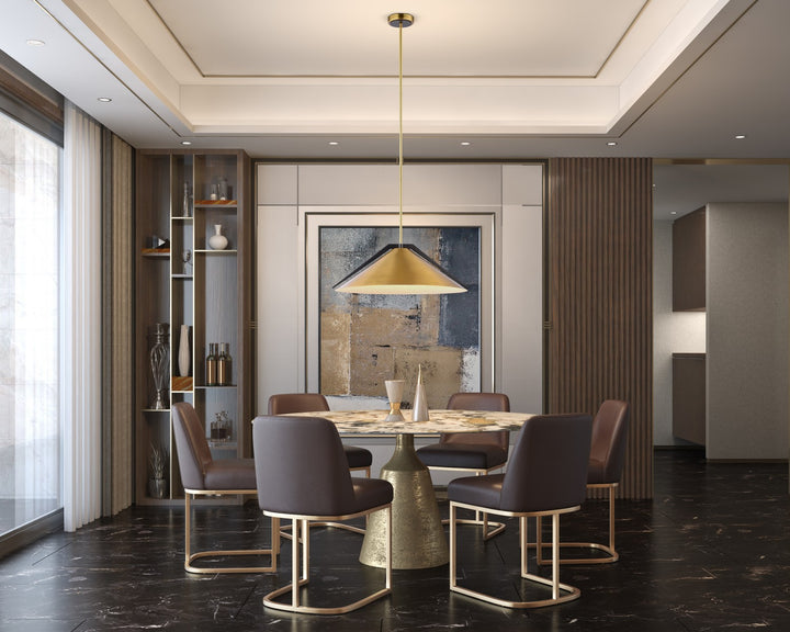 Artcraft Canada - AC11914BR - Three Light Pendant - Baltic - Brass and black