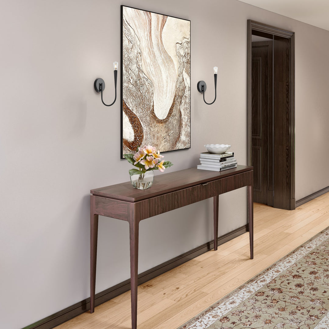 Artcraft Canada - AC11921BK - One Light Wall Sconce - Bronte - Black