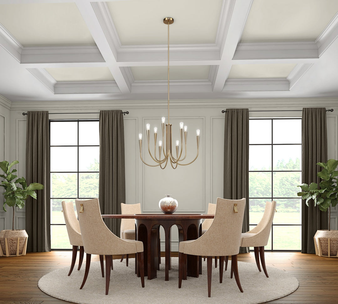 Artcraft Canada - AC11929BR - Nine Light Chandelier - Bronte - Brass