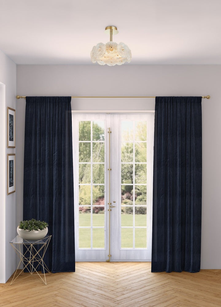 Artcraft Canada - AC11965BR - Six Light Semi-Flush Mount - Bloom - Brass