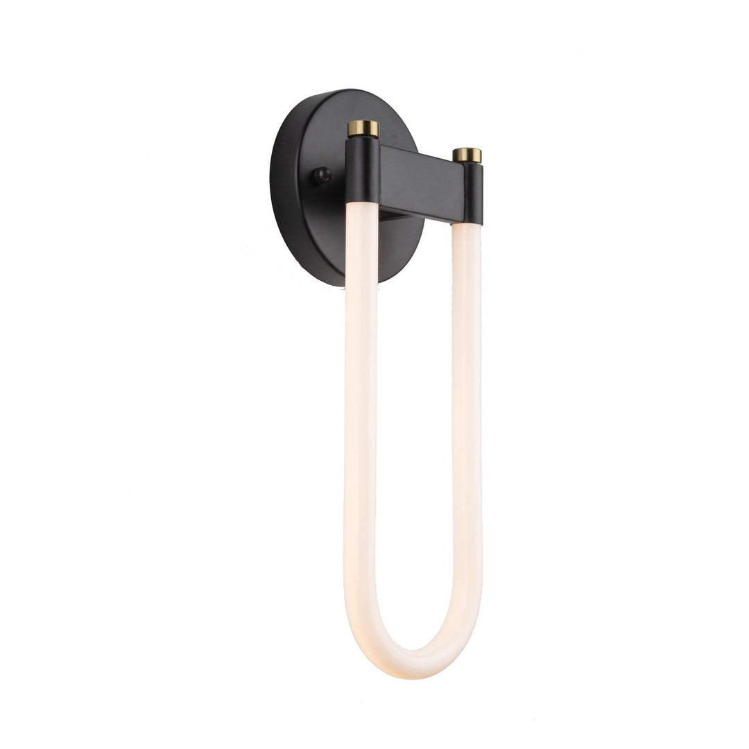 Cascata LED Wall Sconce in Black and Brushed Brass - available from The Lighting Shoppe, trusted by Canadian homeowners