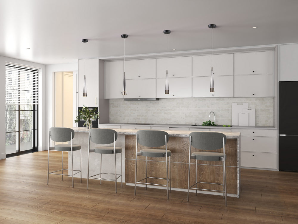 Artcraft Canada - AC6821SM - LED Pendant - Sunnyvale - Pearl Black and Smoke