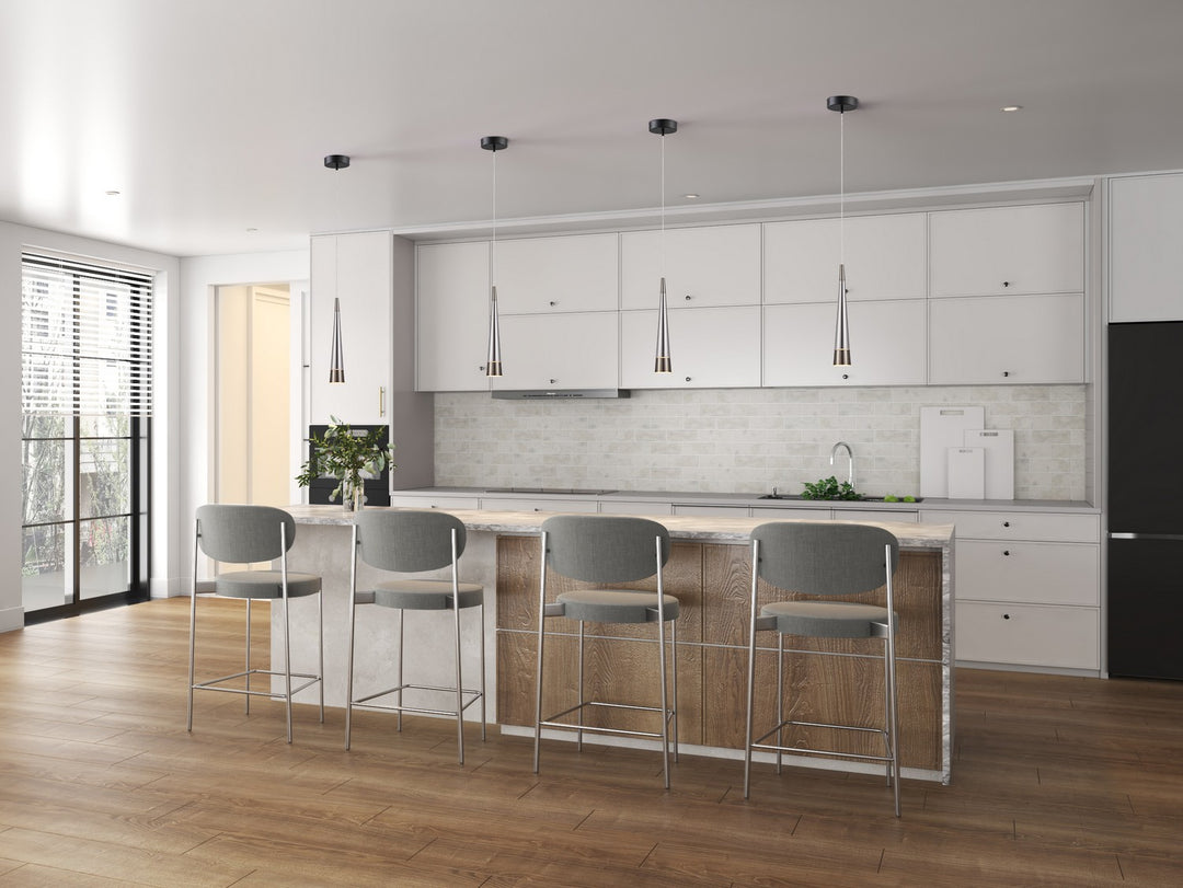 Artcraft Canada - AC6821SM - LED Pendant - Sunnyvale - Pearl Black and Smoke