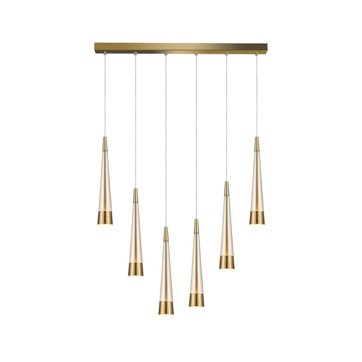 Artcraft Canada - AC6826BR - LED Island Pendant - Sunnyvale - Brass