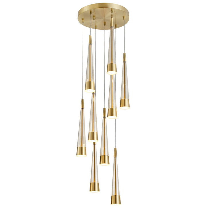 Artcraft Canada - AC6829BR - LED Chandelier - Sunnyvale - Brass