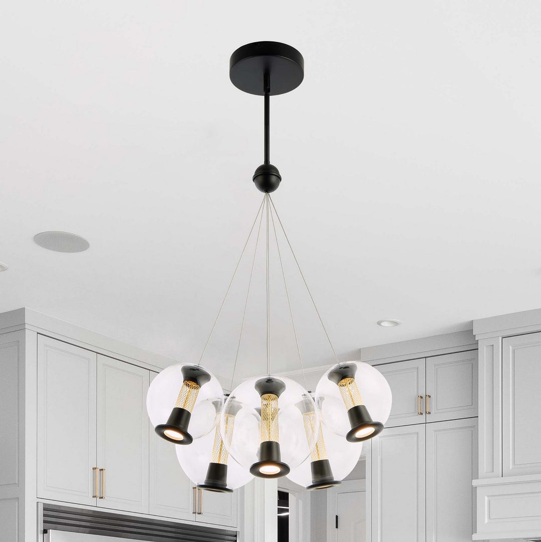 Artcraft Canada - AC6846BK - LED Chandelier - Arlo - Black