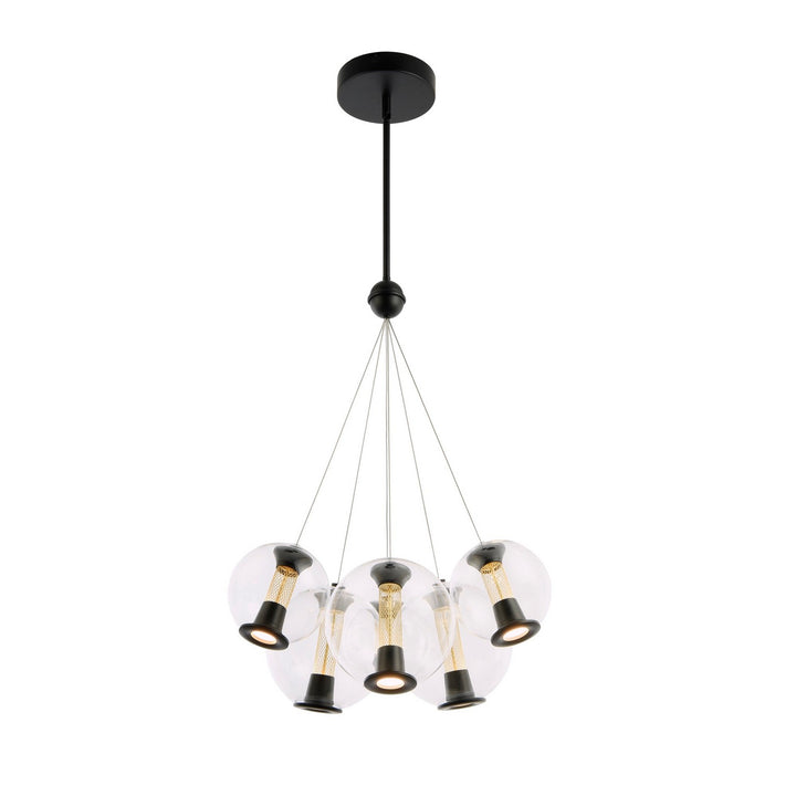 Artcraft Canada - AC6846BK - LED Chandelier - Arlo - Black
