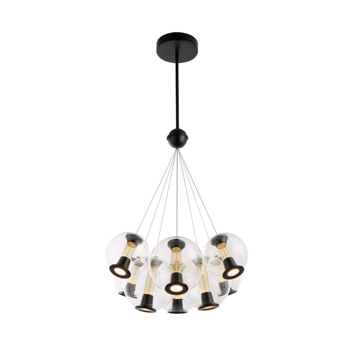 Artcraft Canada - AC6848BK - LED Chandelier - Arlo - Black