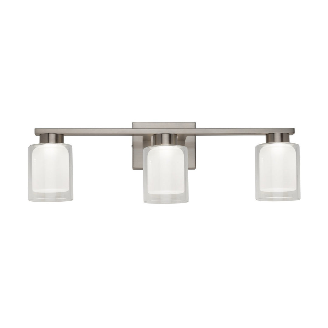Saville LED Bathroom Vanity in Brushed Nickel - available from The Lighting Shoppe, trusted by Canadian homeowners