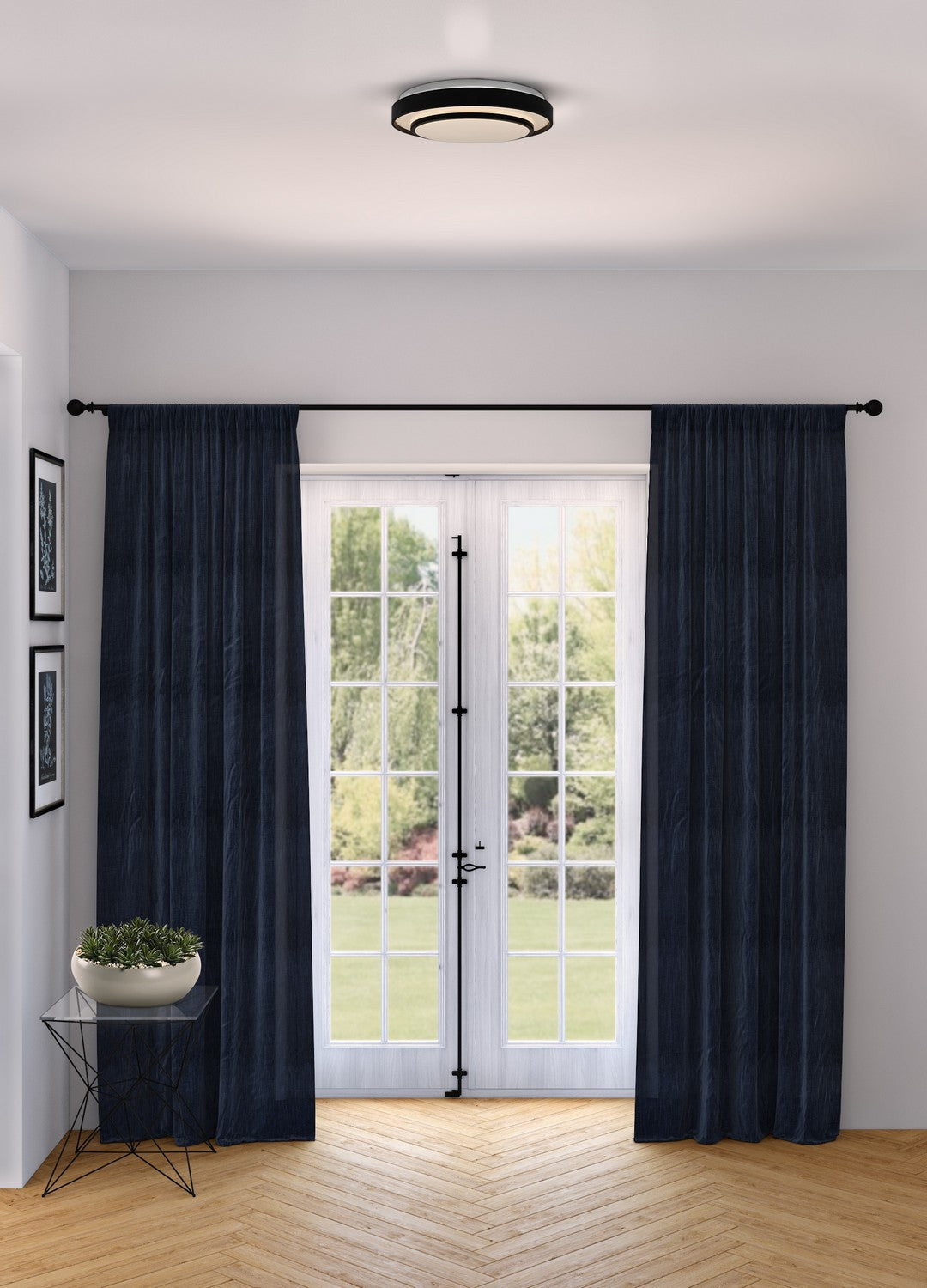 Artcraft Canada - AC7401BK - LED Flush Mount - Aziza - Black