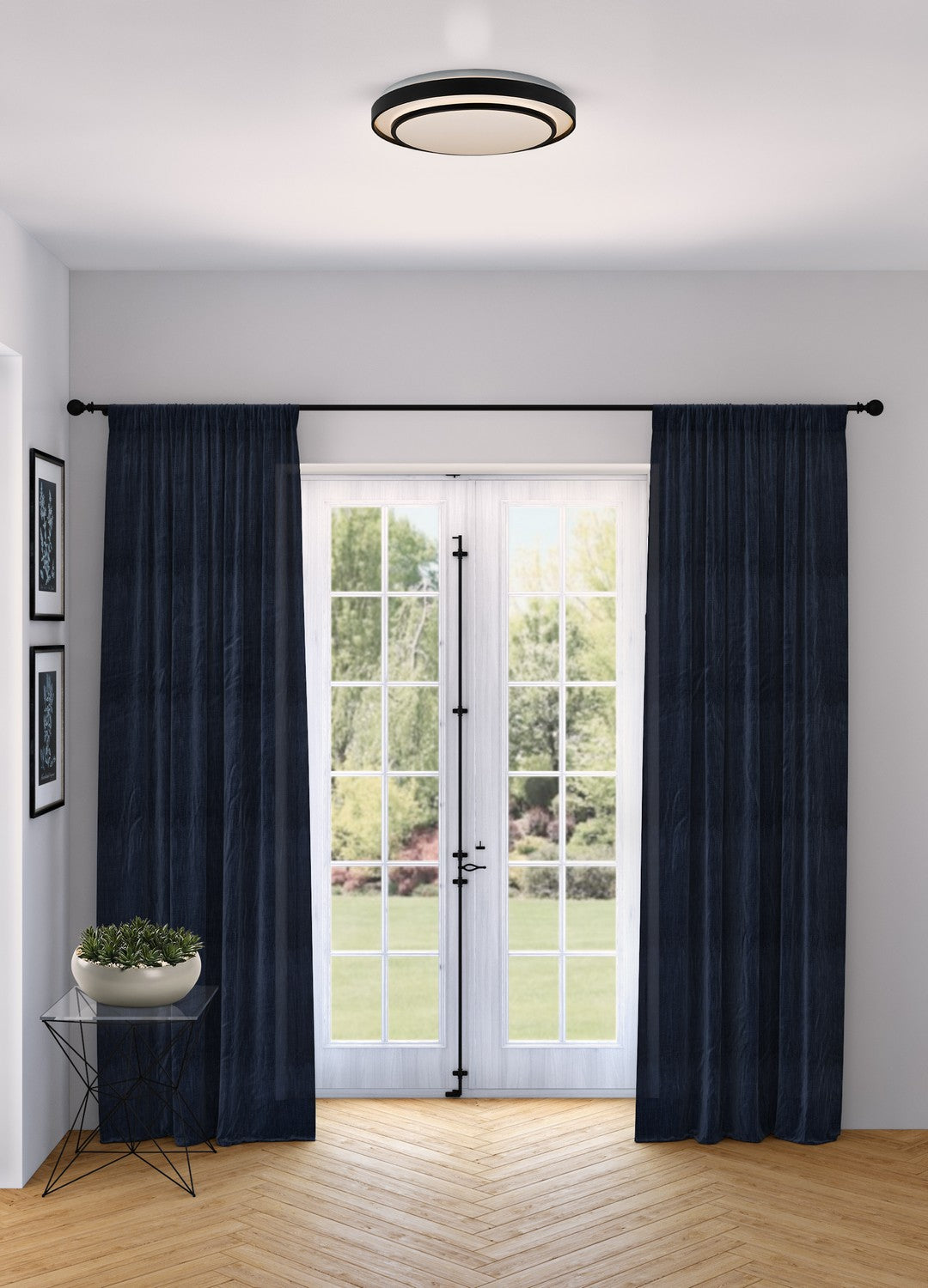 Artcraft Canada - AC7403BK - LED Flush Mount - Aziza - Black