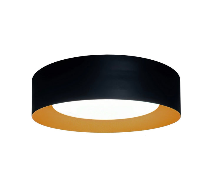 Artcraft Canada - AC7423BK - LED Flush Mount - Orsa - Black and Brushed Brass
