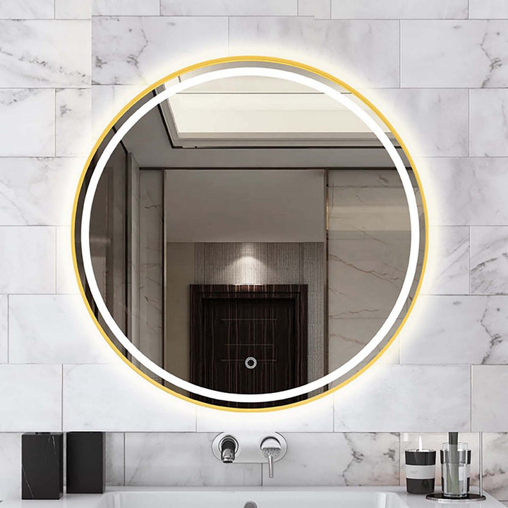 Artcraft Canada - AM351 - LED Mirror - Reflections - Brushed Brass