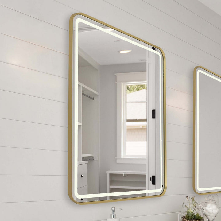 Artcraft Canada - AM352 - LED Mirror - Reflections - Brushed Brass
