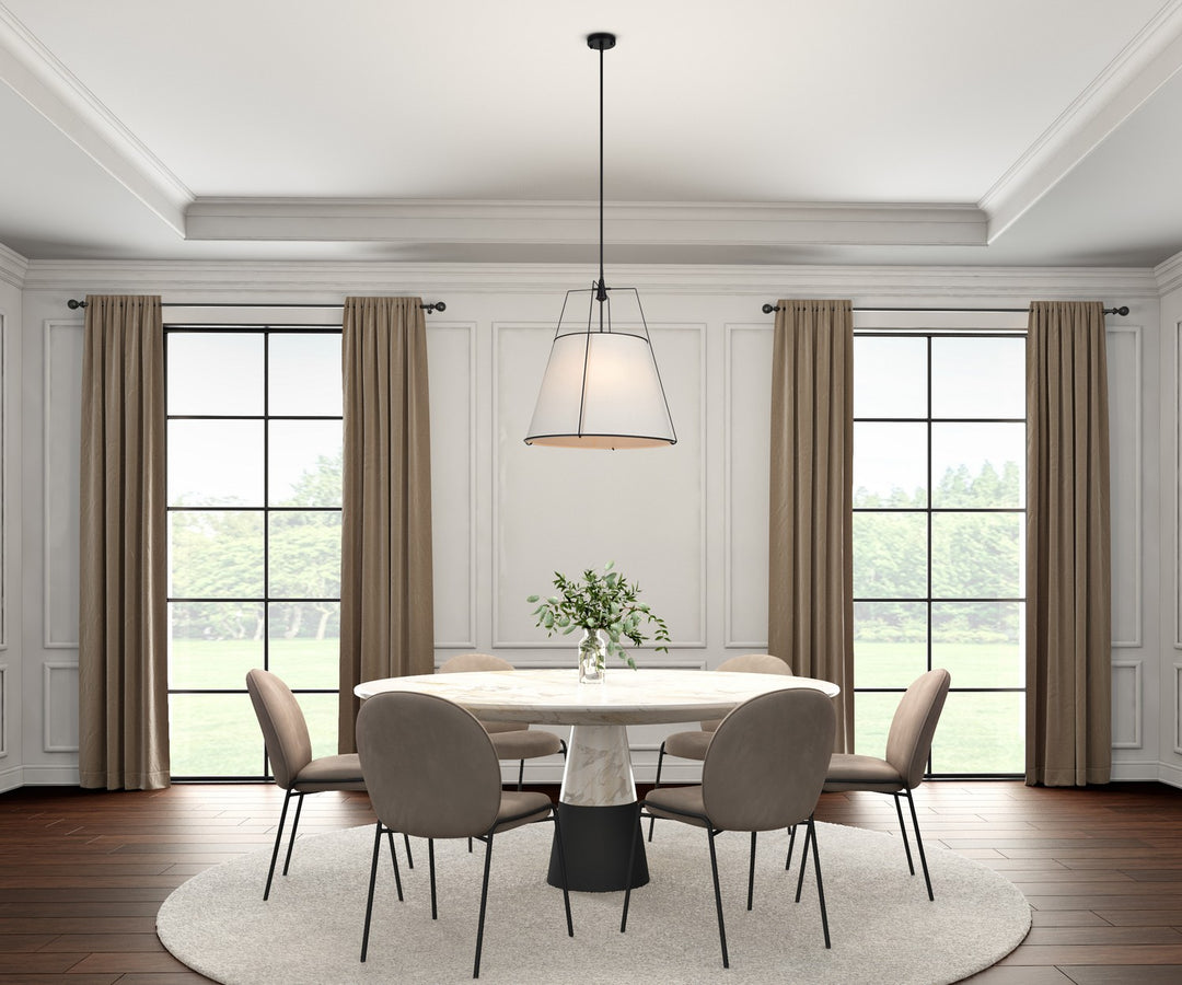 Artcraft Canada - SC13364BK - Four Light Pendant - Pullman - Black