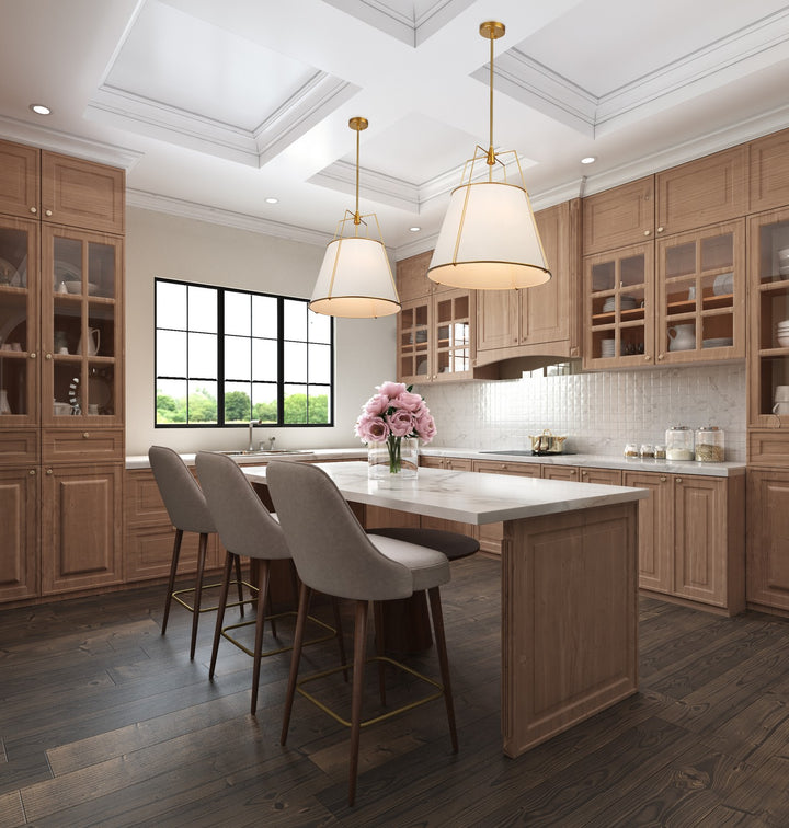 Artcraft Canada - SC13364BR - Four Light Pendant - Pullman - Brass