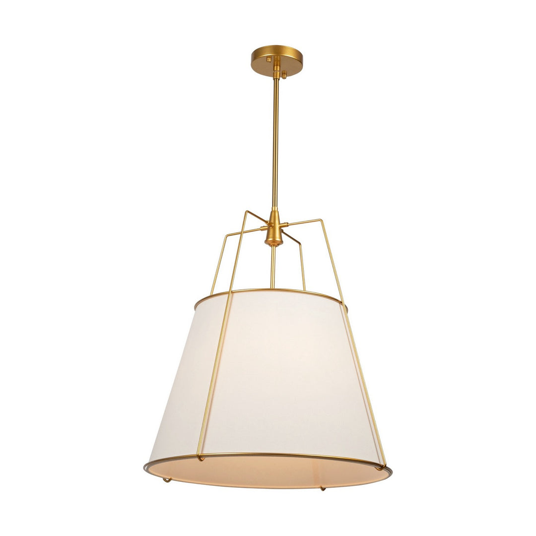 Pullman Four Light Pendant in Brass - available from The Lighting Shoppe, trusted by Canadian homeowners