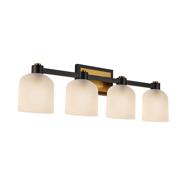 Artcraft Canada - AC11694BB - Four Light Bathroom Vanity - Lyndon - Black and Brushed Brass