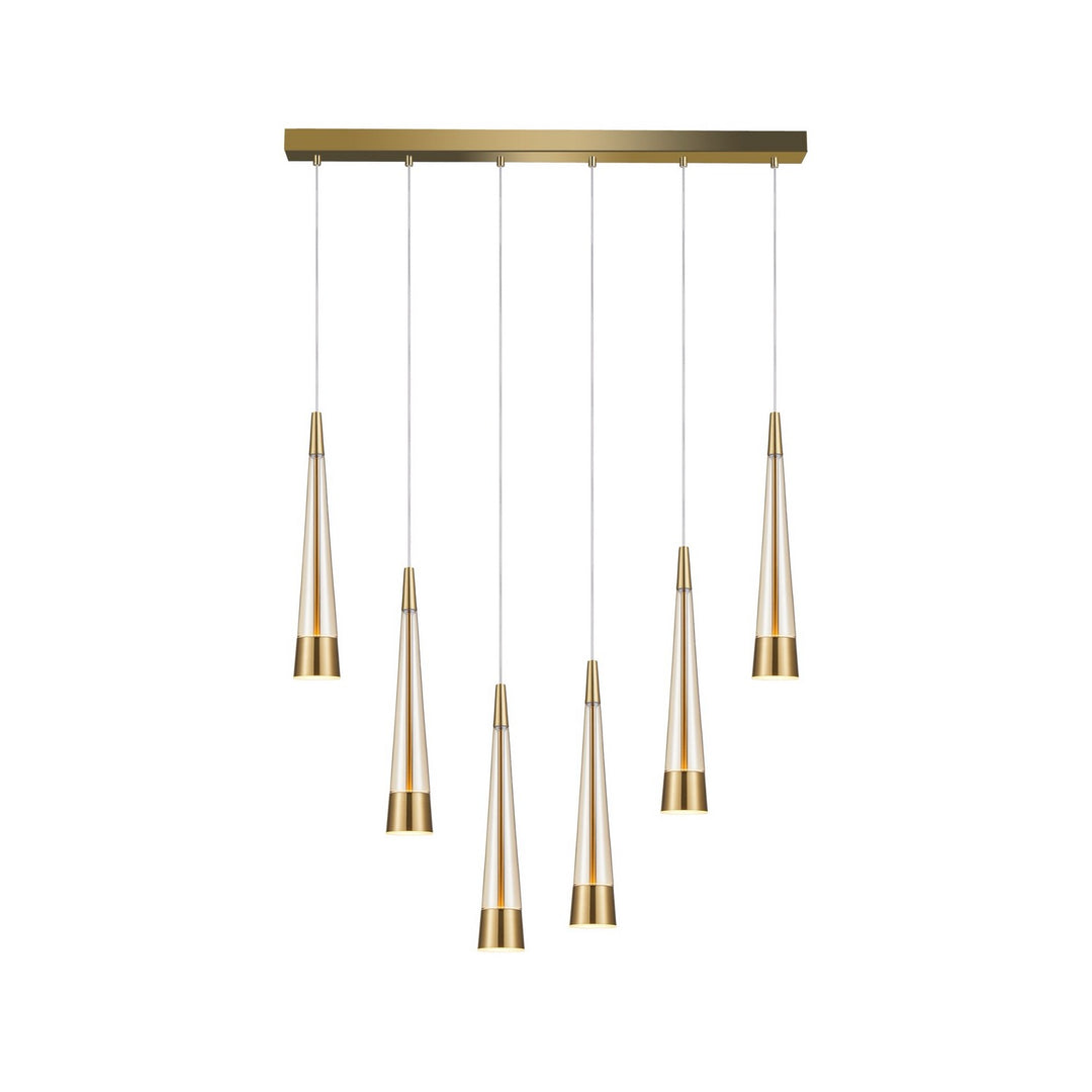 Artcraft Canada - AC6826BR - LED Island Pendant - Sunnyvale - Brass