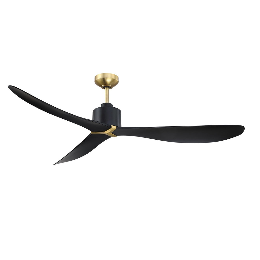 Taros 60"Ceiling Fan in Black & Brass Kendal Canada