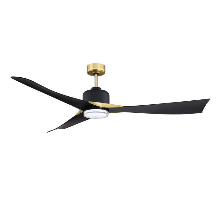 Ariya 62"Ceiling Fan in Black & Brass Kendal Canada