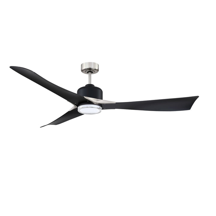 Ariya 62"Ceiling Fan in Black & Satin Nickel Kendal Canada