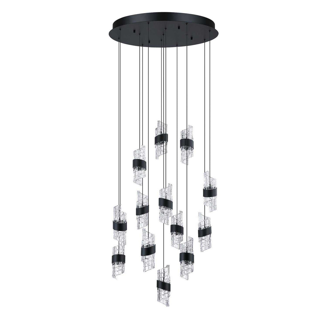 Silhouettes LED Pendant Pan in Black Kendal Canada
