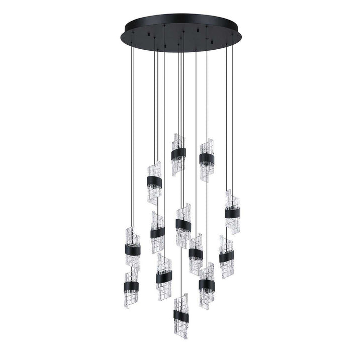 Silhouettes LED Pendant Pan in Black Kendal Canada