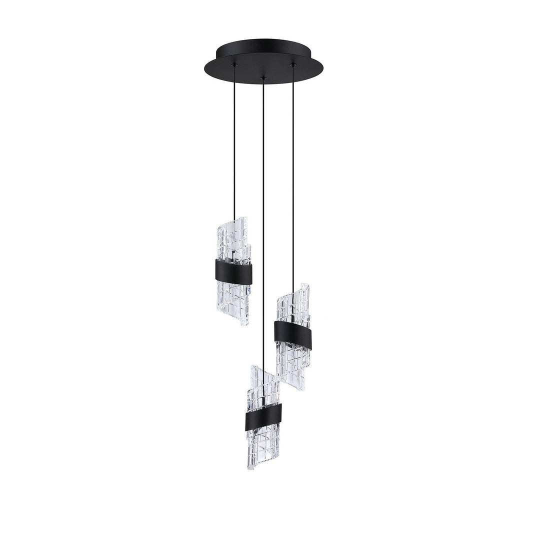 Silhouettes LED Pendant Pan in Black Kendal Canada
