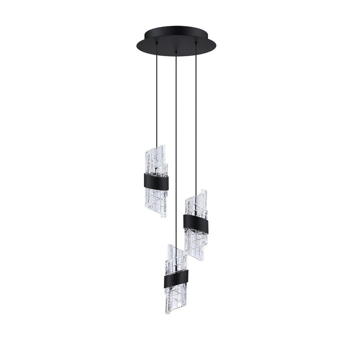 Silhouettes LED Pendant Pan in Black Kendal Canada