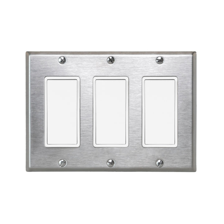 Eurofase Canada - EFSSPS3 - 3 SINGLE, ON/OFF SWITCH, SS - Stainless Steel