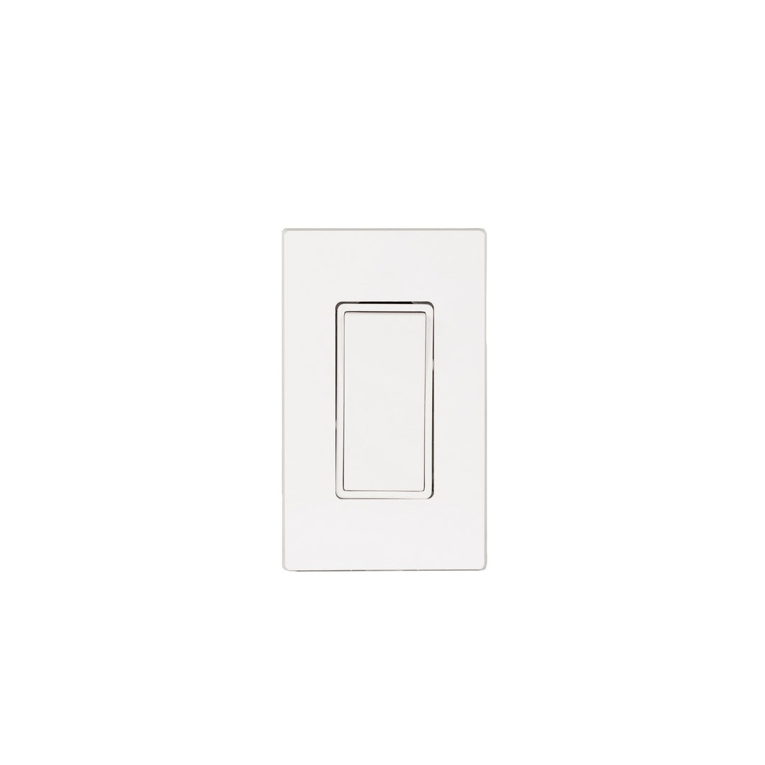On/Off Switch With Screwless Plate And Box in White - available from The Lighting Shoppe, trusted by Canadian homeowners