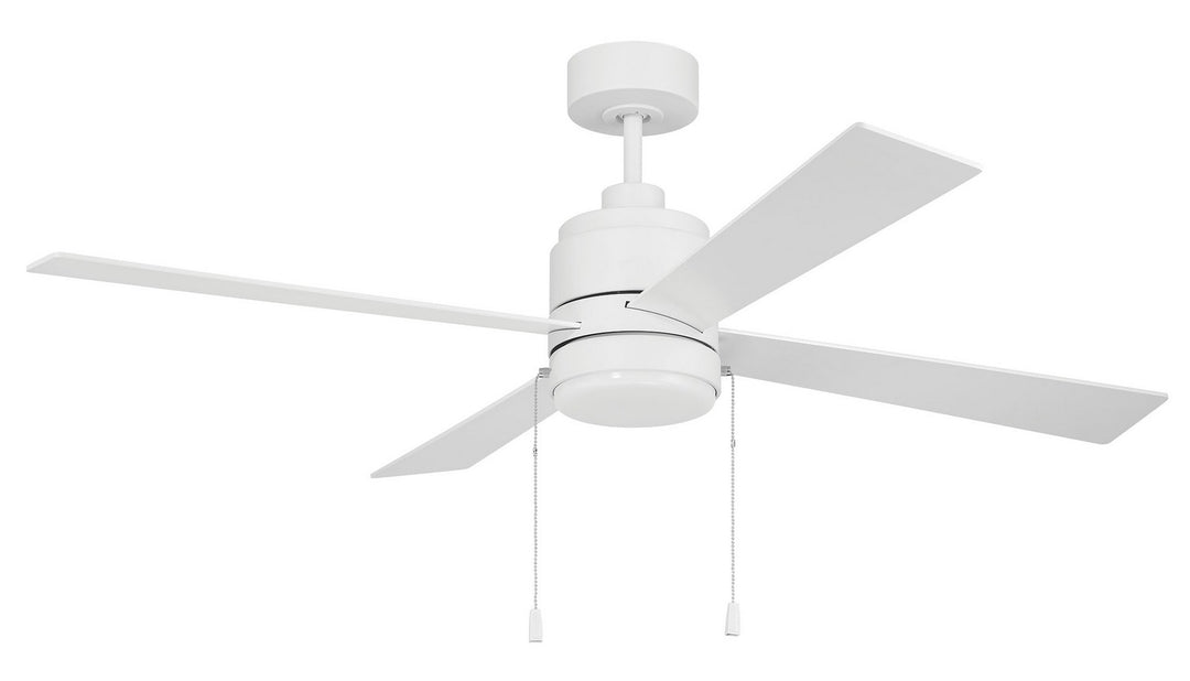 McCoy 52 4 Blade with Pull Chains 52"Ceiling Fan in White - available from The Lighting Shoppe, trusted by Canadian homeowners