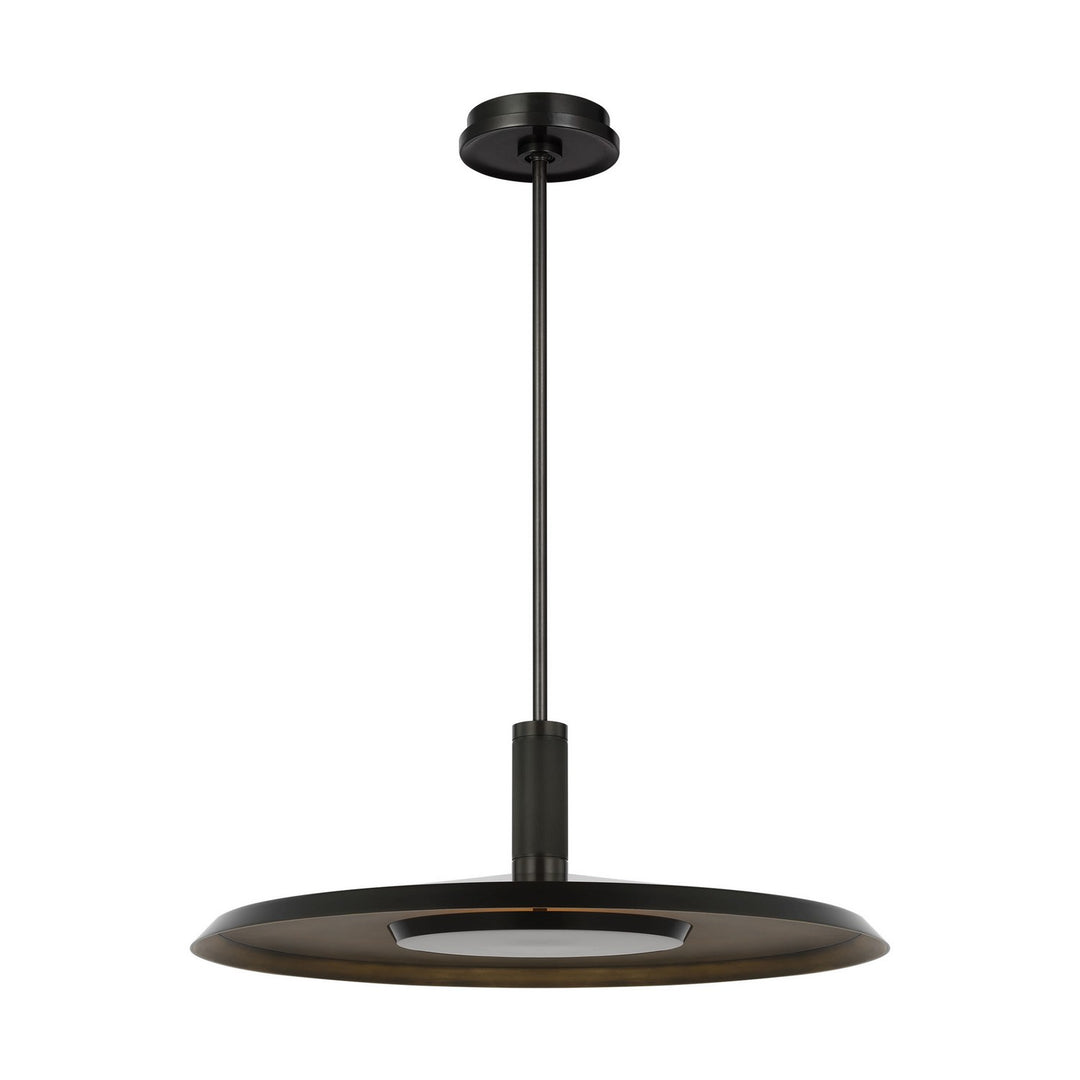 Visual Comfort Modern - AKPD17127BZ/DB - LED Pendant - Saucer - Dark Bronze/Darkened Brass